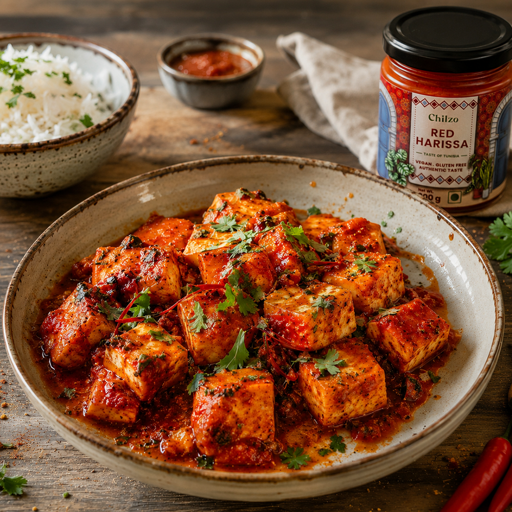 Red Harissa + Paneer: Delicious Fusion Recipe