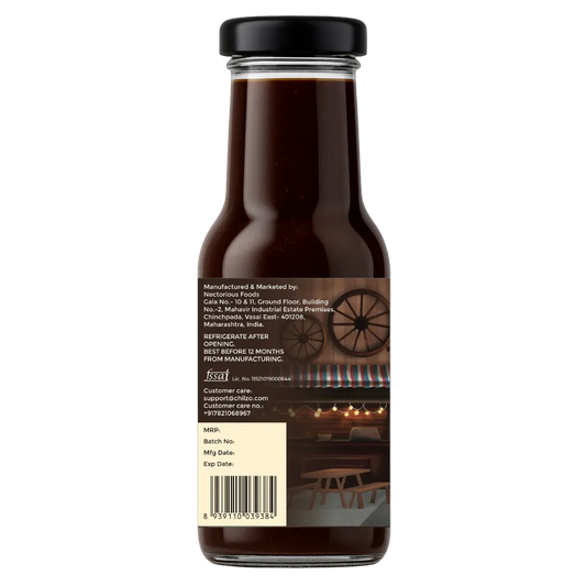 Chilzo Barbecue Sauce- 200 gm |Classic Smoky BBQ Sauce | Brown Sugar Sweetness & Natural Hickory Smoke