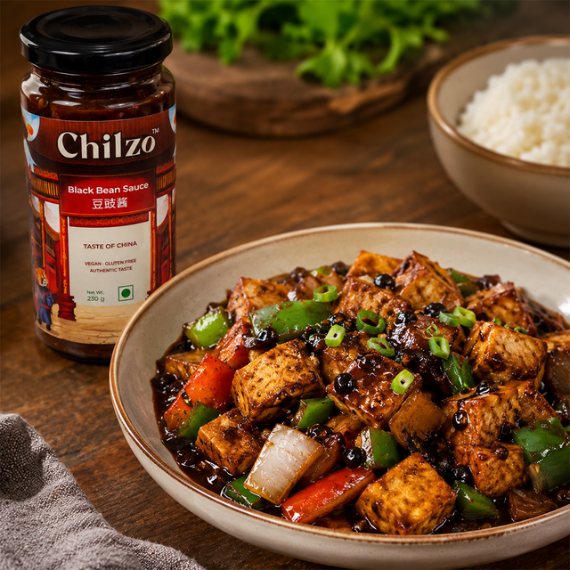 Stir-Fried Tofu in Black Bean Sauce