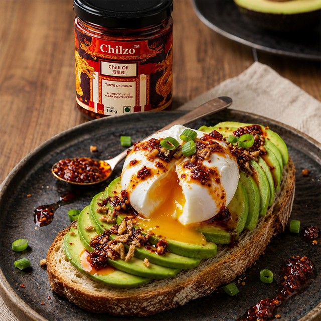 Spiced Avocado Toast with Poached Egg: A Sichuan Twist