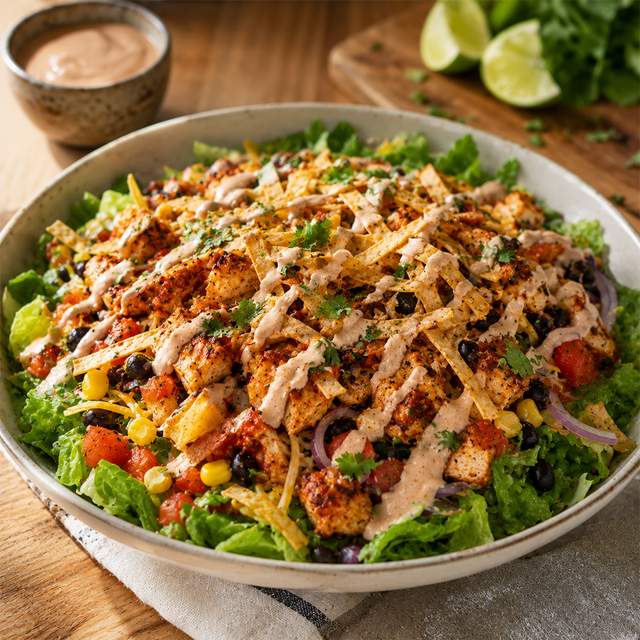Spicy Chipotle Chicken Taco Salad Recipe