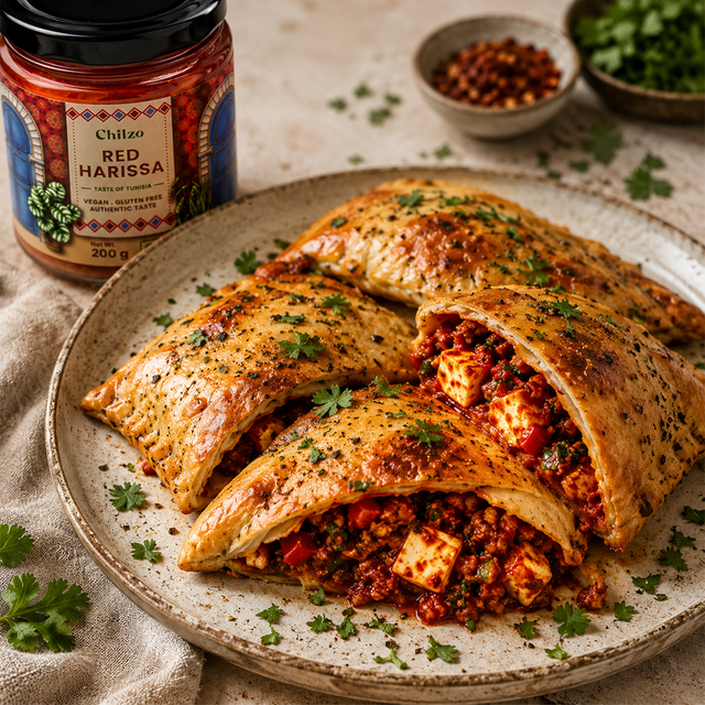 Crispy Paneer Pockets Recipe with Red Harissa | Chilzo