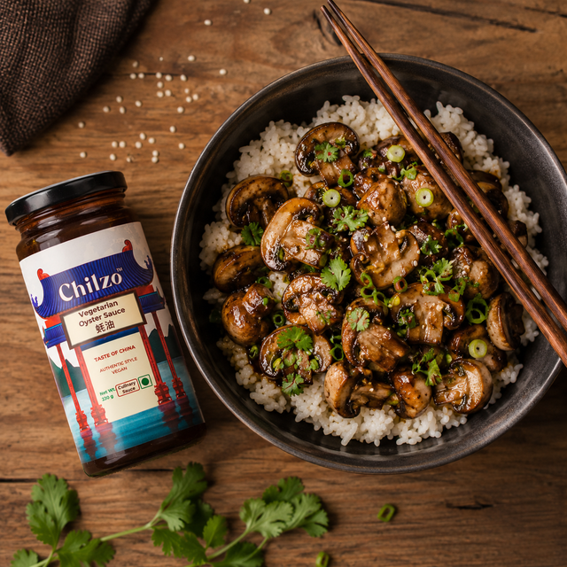 Umami Rich Mushrooms Recipe Made with Oyster Sauce