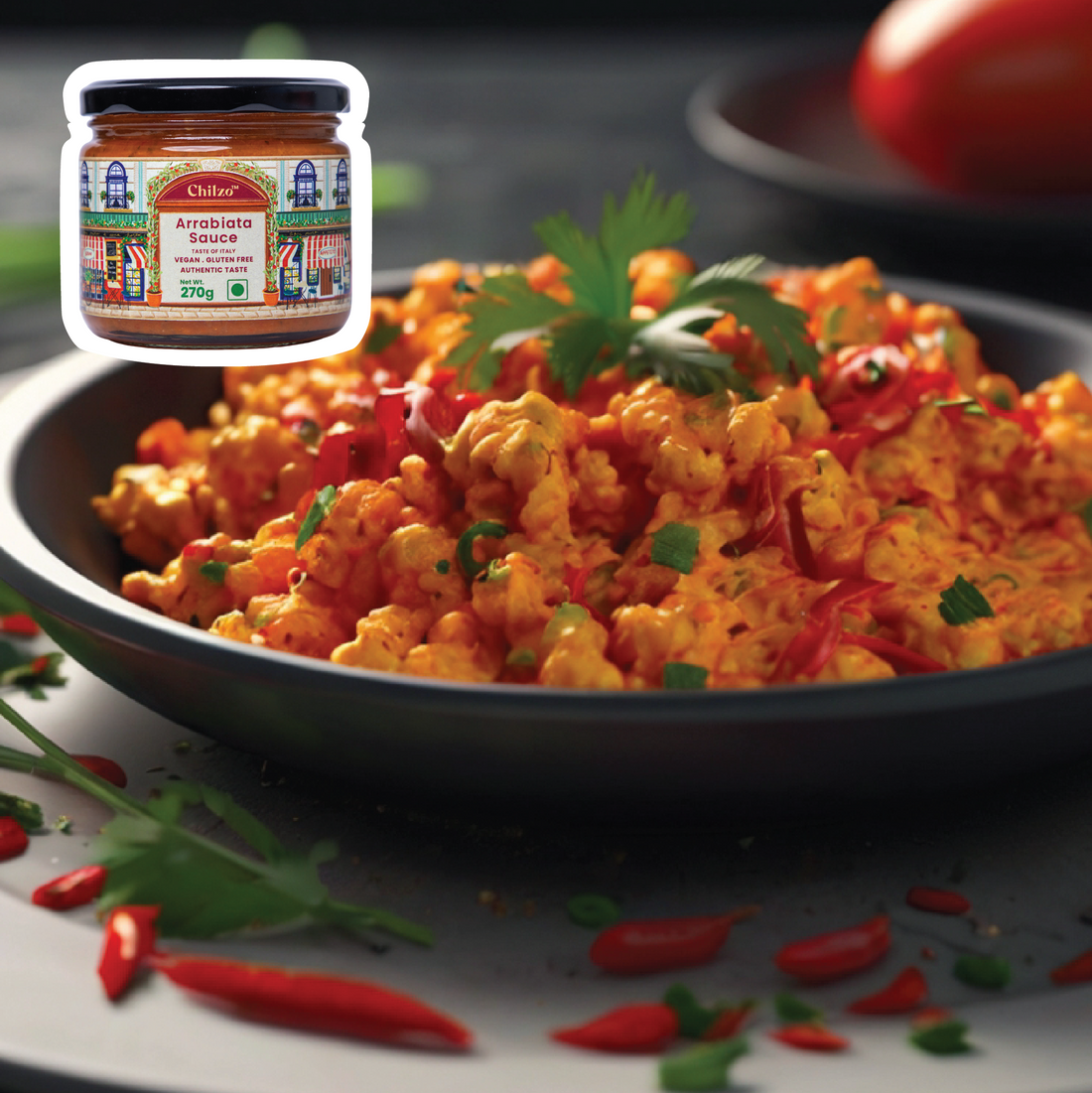  Delicious & filling marinara paneer bhurji made with the best Marinara sauce from Chilzo. 