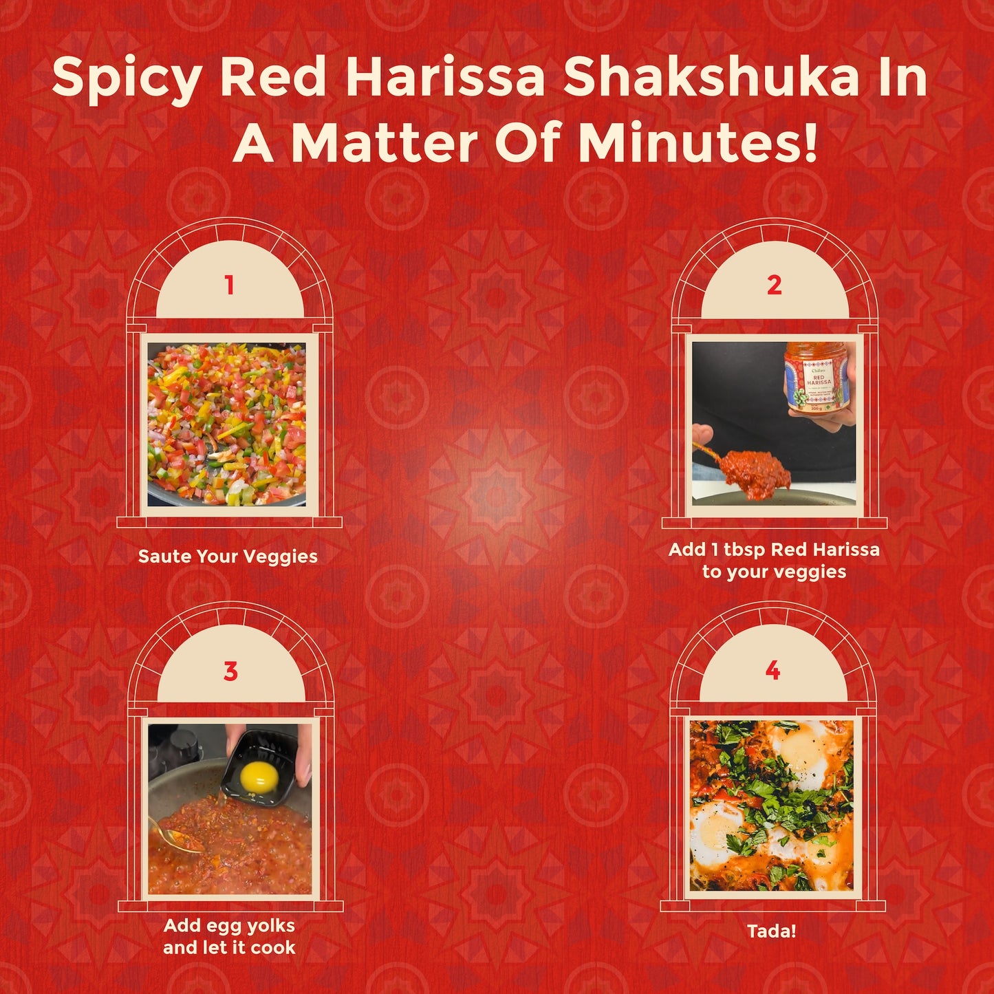 Chilzo Red Harissa Sauce | Gluten-Free | Vegan | North African Chili Paste