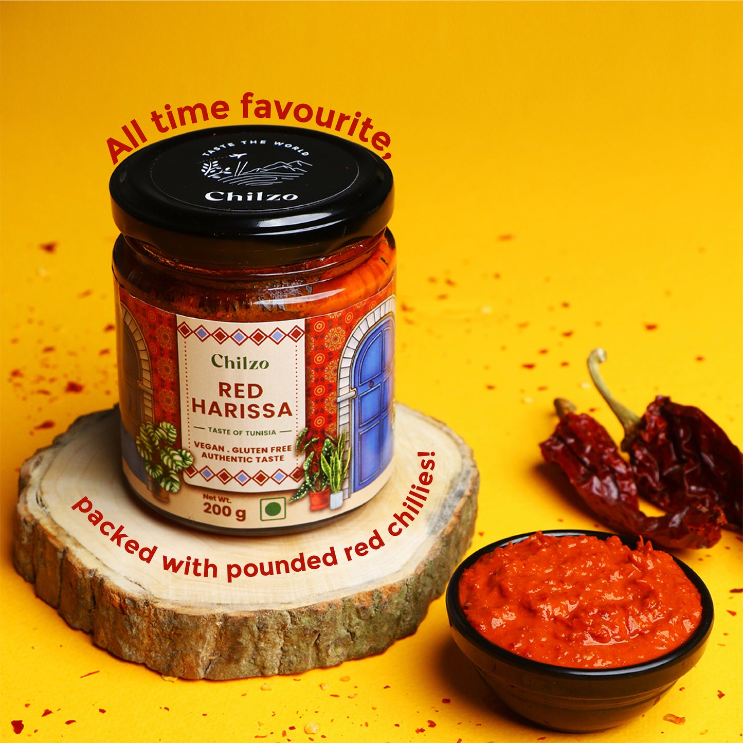 North African Duo- Red Harissa and Green Harissa