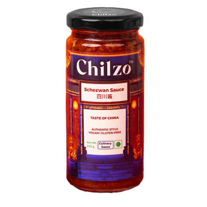 Chilzo Schezwan Sauce - 230 gm | With Sichuan Peppercorns| No added sugar, colors or flavors
