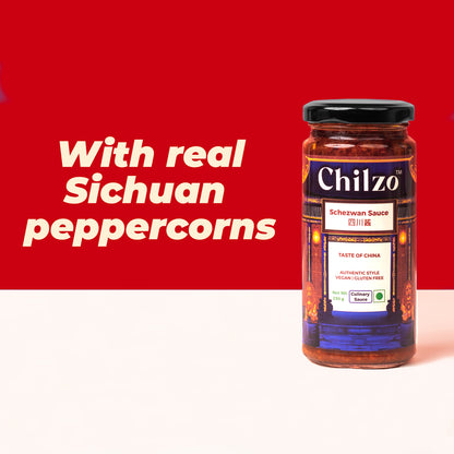 Chilzo Schezwan Sauce - 230 gm | With Sichuan Peppercorns| No added sugar, colors or flavors