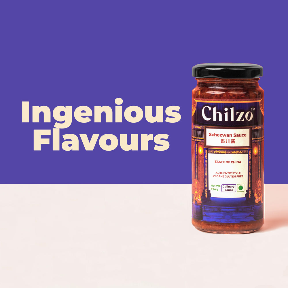 Chilzo Schezwan Sauce - 230 gm | With Sichuan Peppercorns| No added sugar, colors or flavors